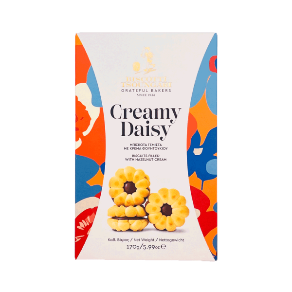 Creamy Daisy Kekse gefüllt mit Haselnuss Creme BISCOTTI 170g